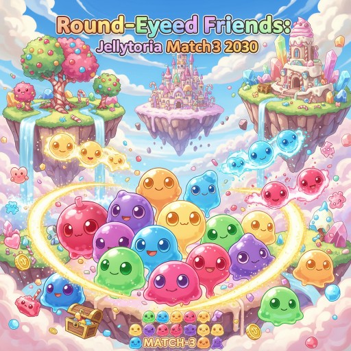 Round-Eyed Friends: Jellytoria Match-3 2030